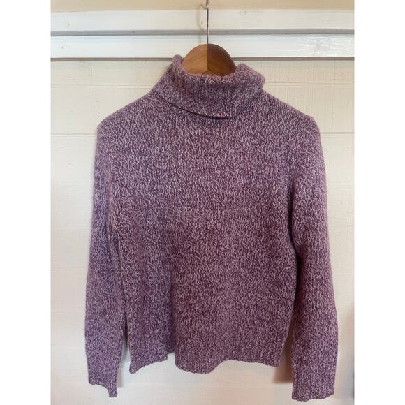 Vintage Y2K The LIMITED Fuzzy Wool ANGORA Rabbit Fur Turtleneck Sweater XS - Picture 1 of 2